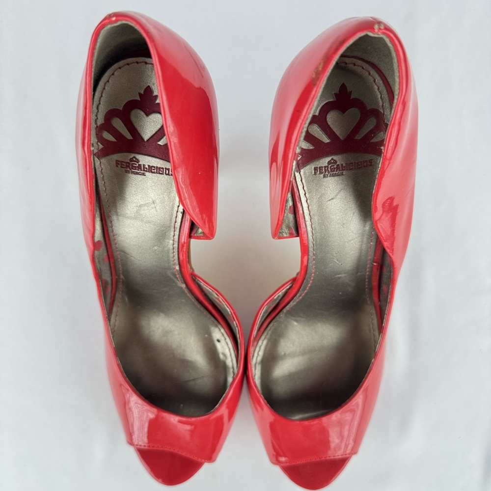 Y2K Fergalicious by Fergie Salmon Pink Heels - Picture 3 of 8